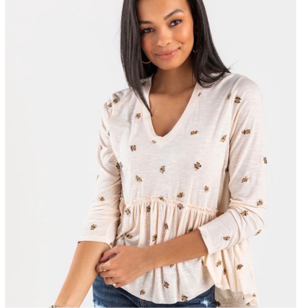 NWT Cora Floral Babydoll Blouse